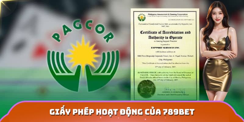 giấy phép hoạt động quốc tế 789bet
